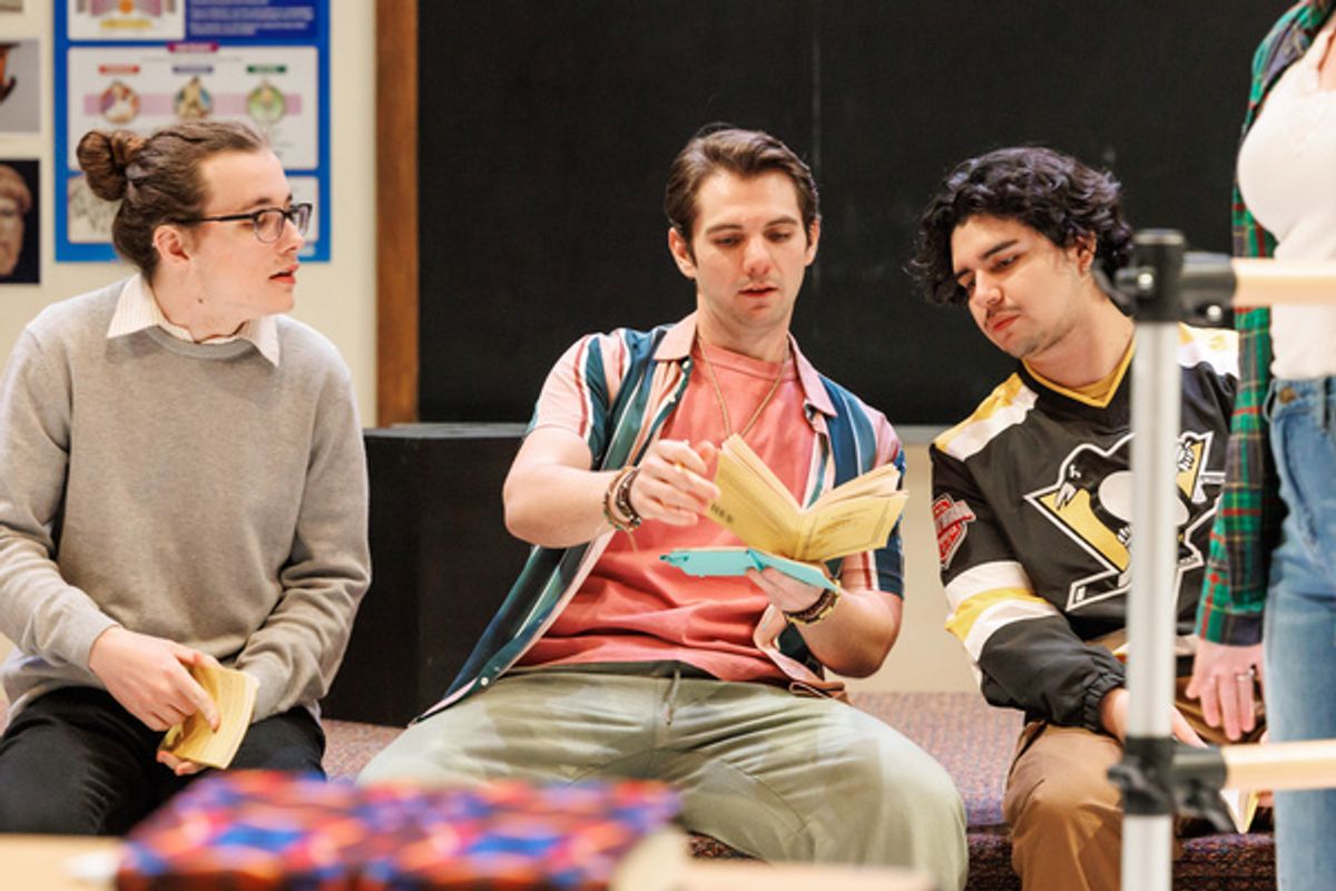 Logan Wagner, center, with Conor Warshawsky, left; Ben Mera at 