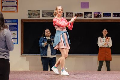 Shannon Crowley with Logan Williams, back left, in jean jacket; Olivia Blackmore, bac Photo