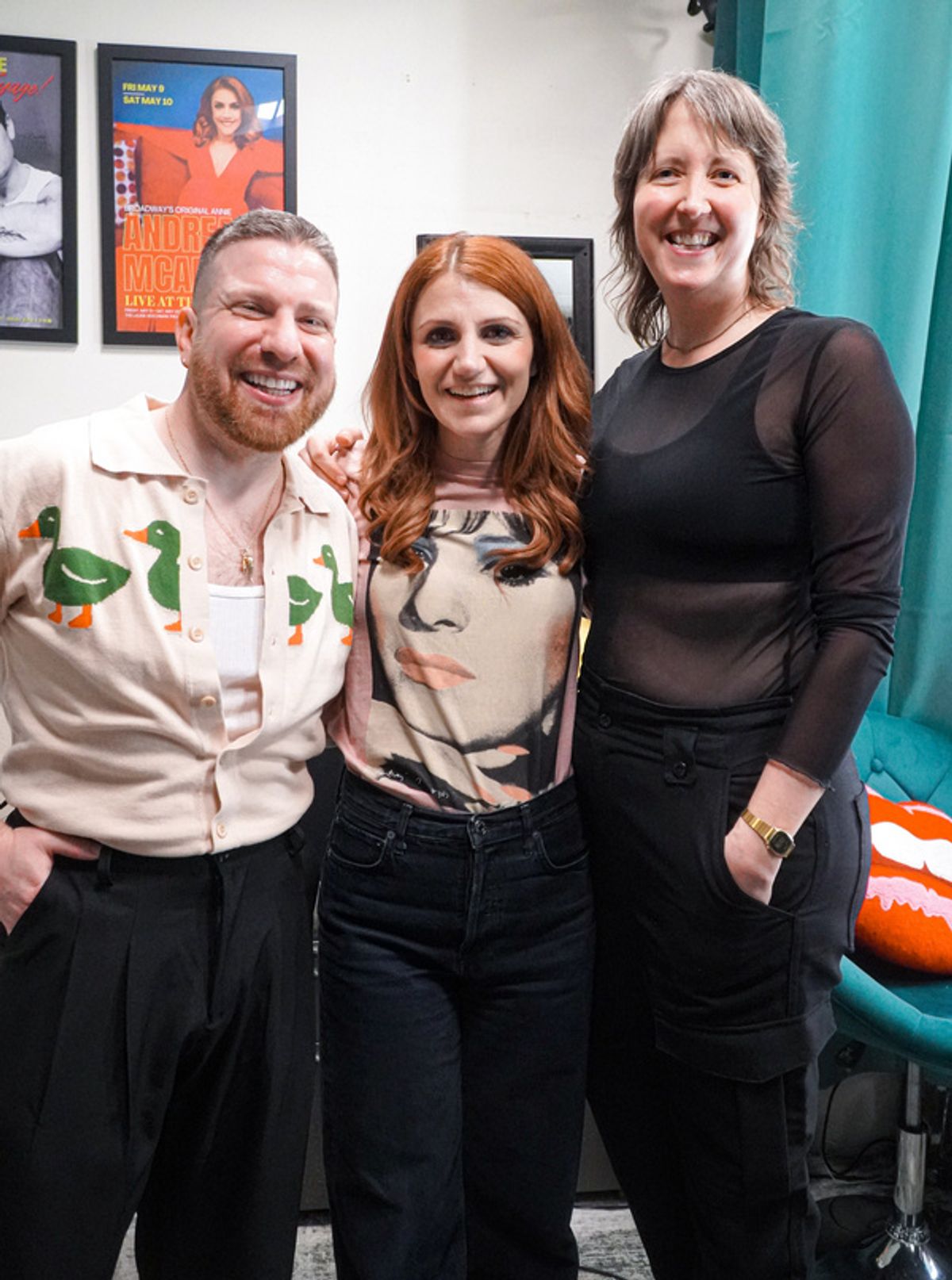 Damian Bellino, Annaleigh Ashford, and Anne Rodeman at 