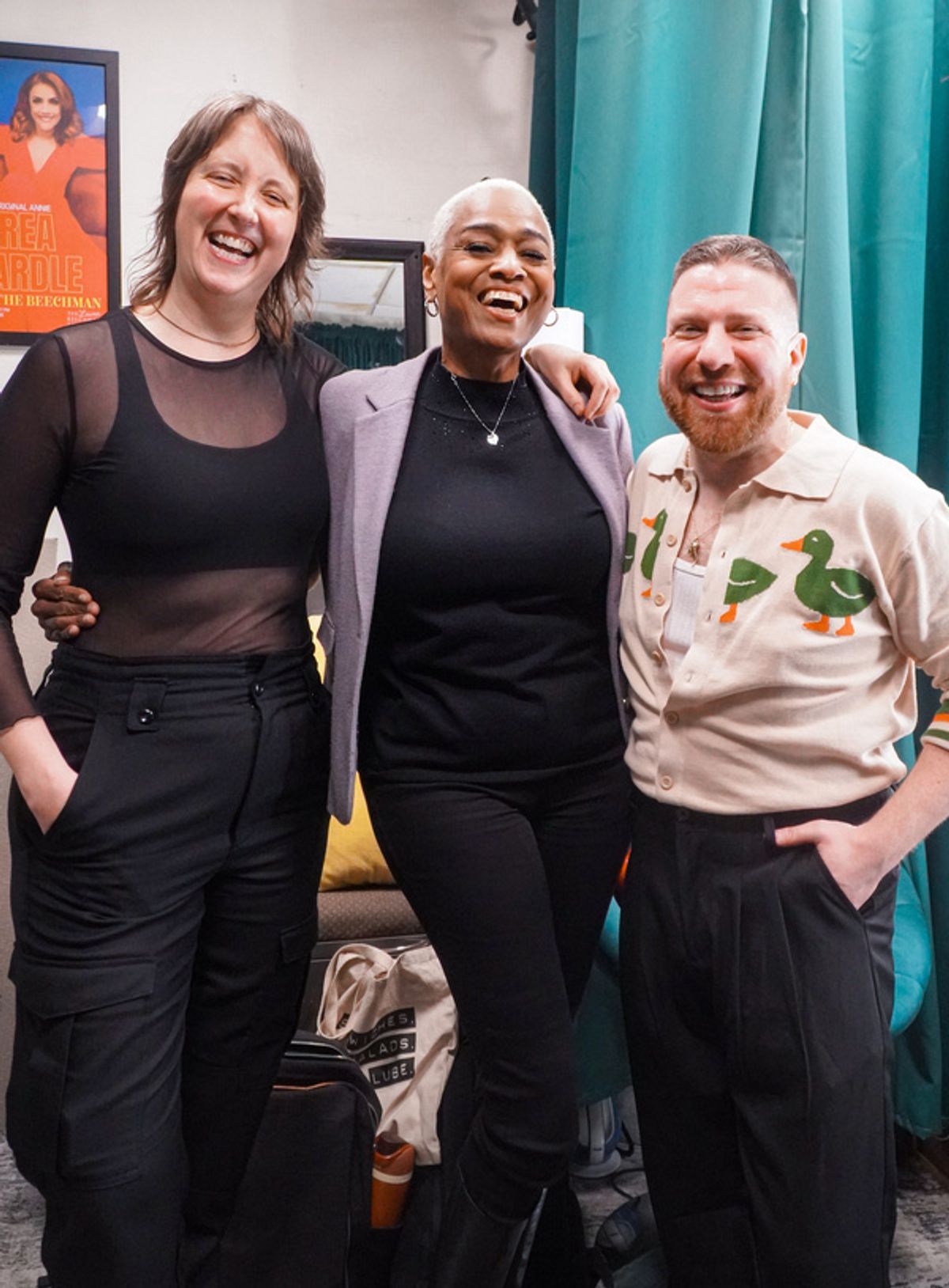 Anne Rodeman, Sandra Caldwell, and Damian Bellino at 