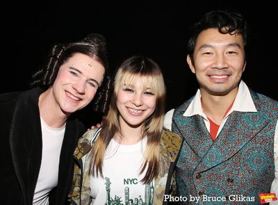 John Cameron Mitchell, Alysa Liu and Simu Liu  Photo