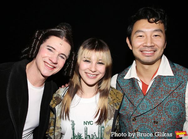 John Cameron Mitchell, Alysa Liu and Simu Liu  Photo