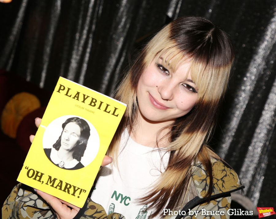 Photos: Olympic Gold Medalist Alysa Liu Visits OH, MARY! on Broadway Image