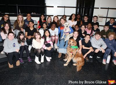 Victoria Clark with Gracie & Ollie and The PS212 Students  Photo