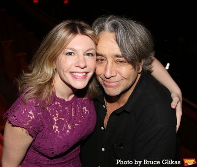 Andrea Syglowski and Playwright Stephen Adly Guirgis  Photo