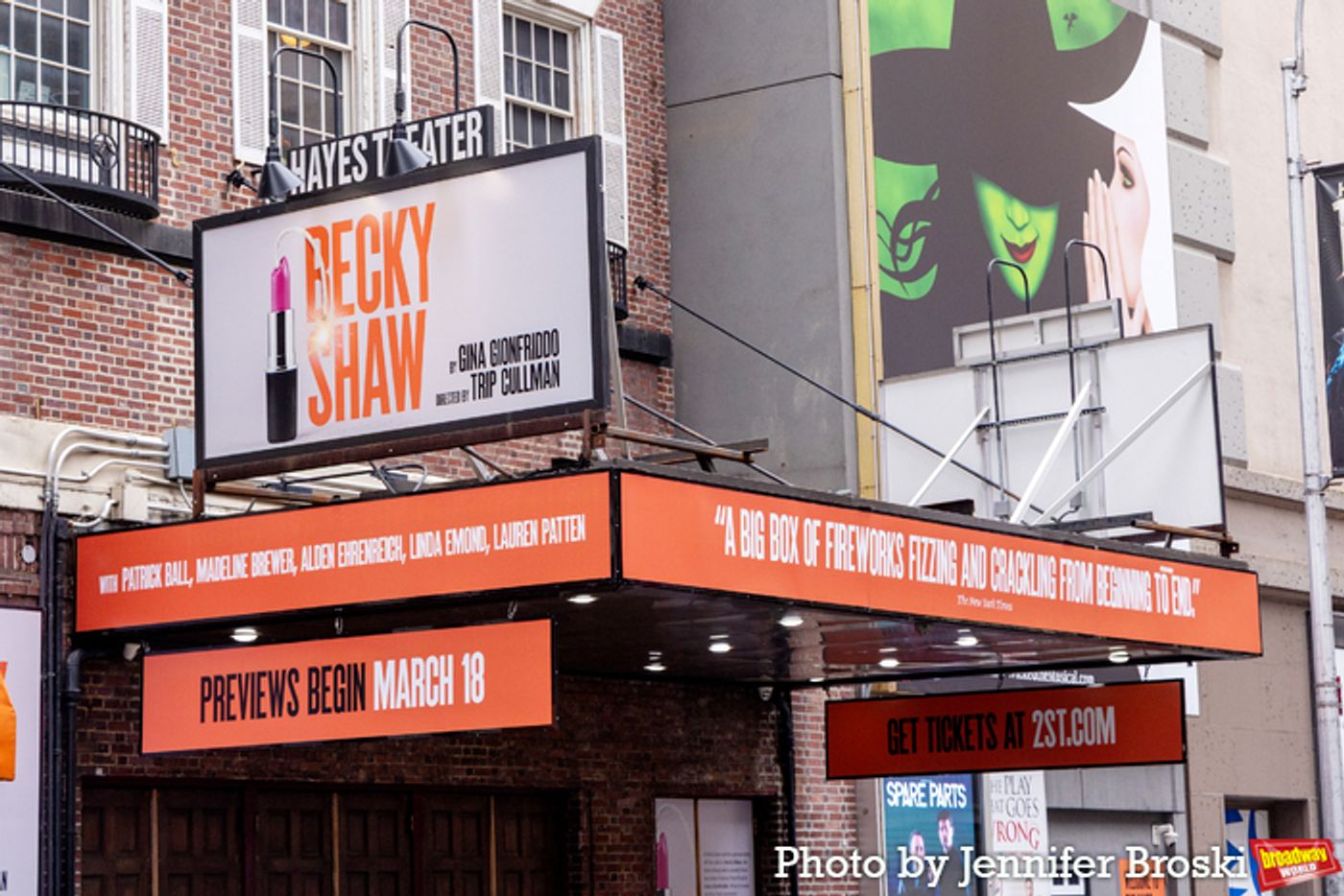Photos: First Look at the BECKY SHAW Broadway Marquee Photos: First Look at the BECKY SHAW Broadway Marquee Image