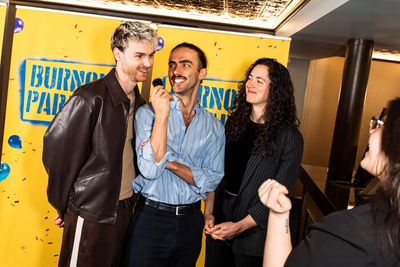 Hugo Williams, Dominic Weintraub and Ava Campbell Photo