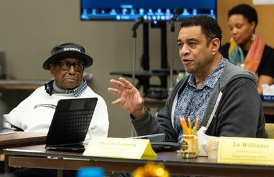 Chuck Smith, Harry Lennix, Malkia Stampley Photo