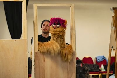 Charlie McCullagh and Trekkie Monster Photo
