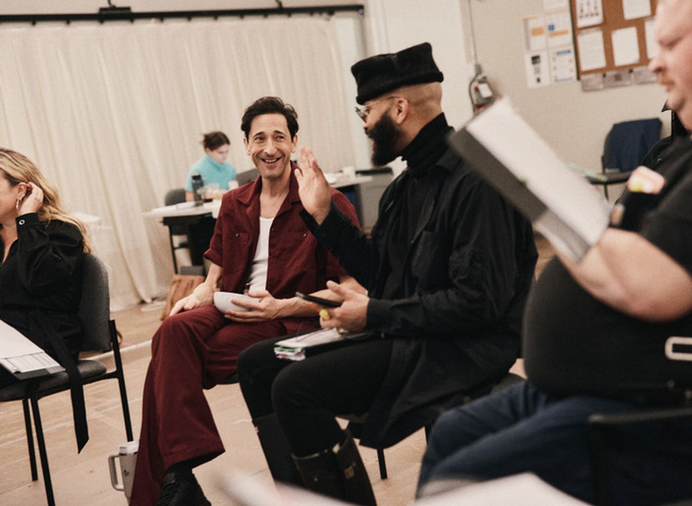 Photos: Adrien Brody and Tessa Thompson in Rehearsal for THE FEAR OF 13  Image