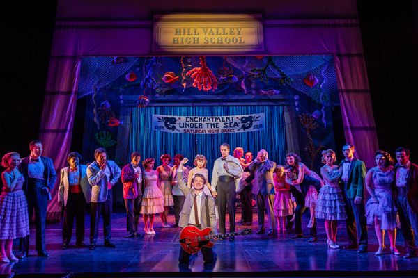 Lucas Hallauer and the cast Photo