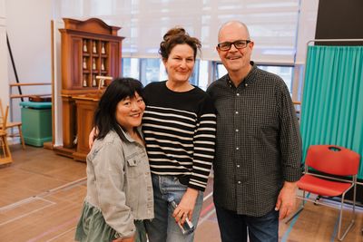 Ann Harada, Ana Gasteyer, Brad Oscar Photo