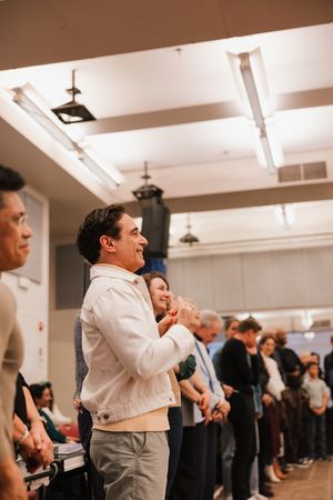 Christopher Gattelli with the company  Photo