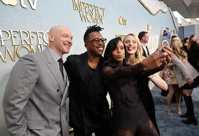 Corey Stoll, Leslie Odom Jr., Kerry Washington and Elisabeth Moss  Photo