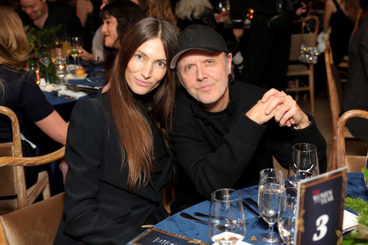 Jessica Miller and Lars Ulrich at 