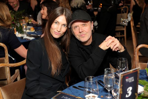 Jessica Miller and Lars Ulrich Photo