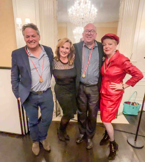 Adam Guettel, Raissa Katona Bennett, Rev. Father Tom Fraser, KT Sullivan Photo