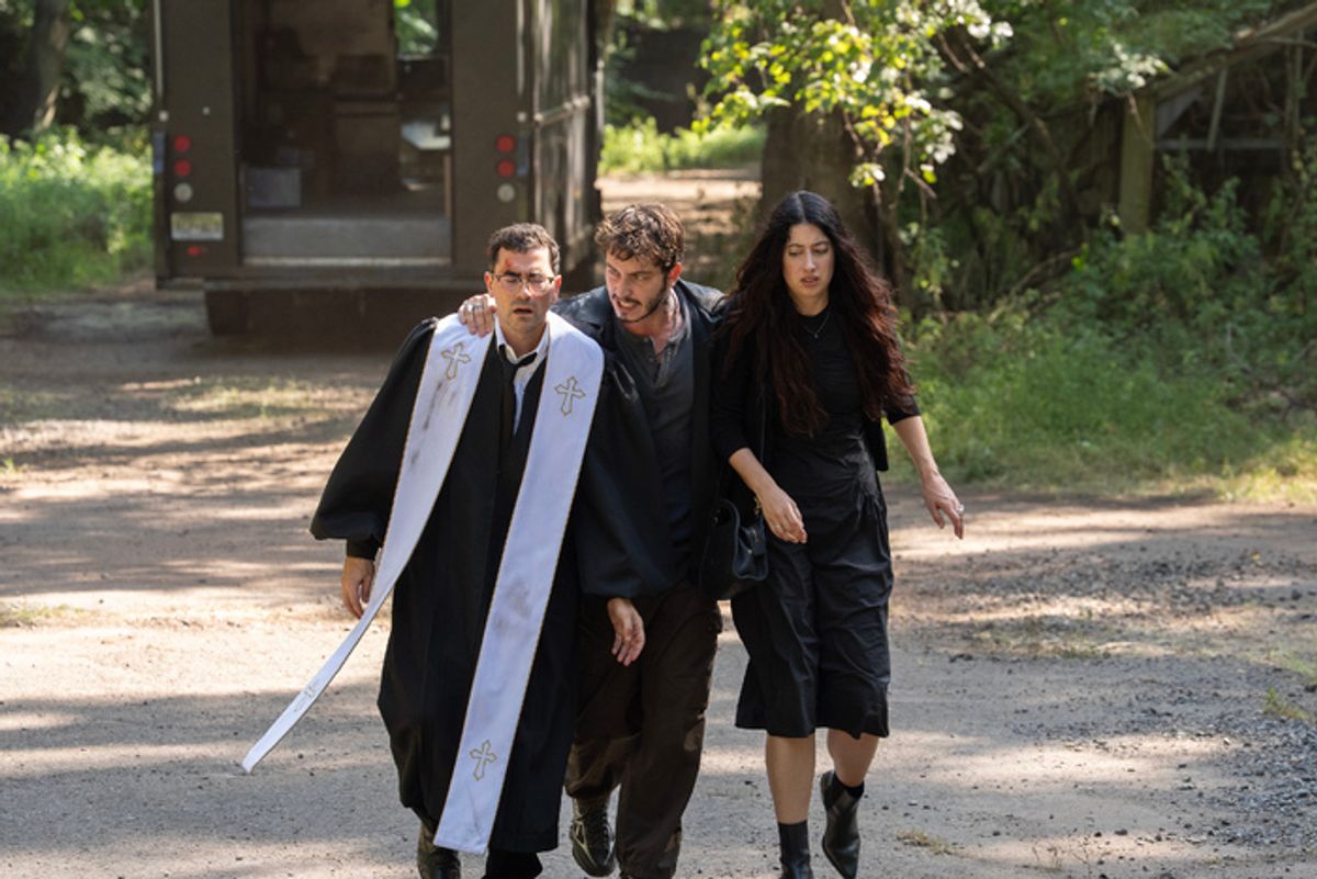 Dan Levy, Boran Kuzum, and Taylor Ortega  at 