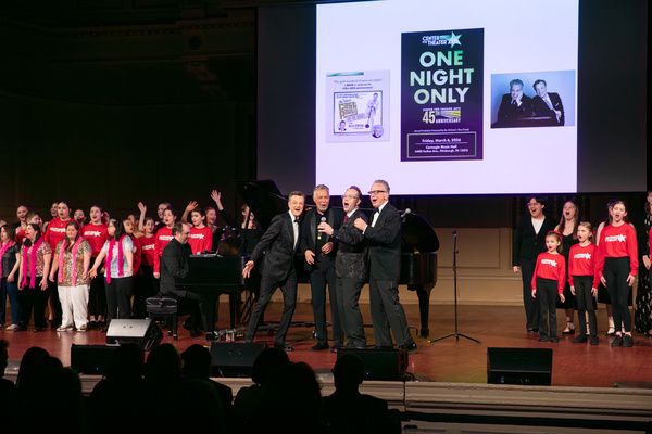 Cast with Jim Caruso, Clint Holmes, Billy Hartung, Billy Stritch Photo