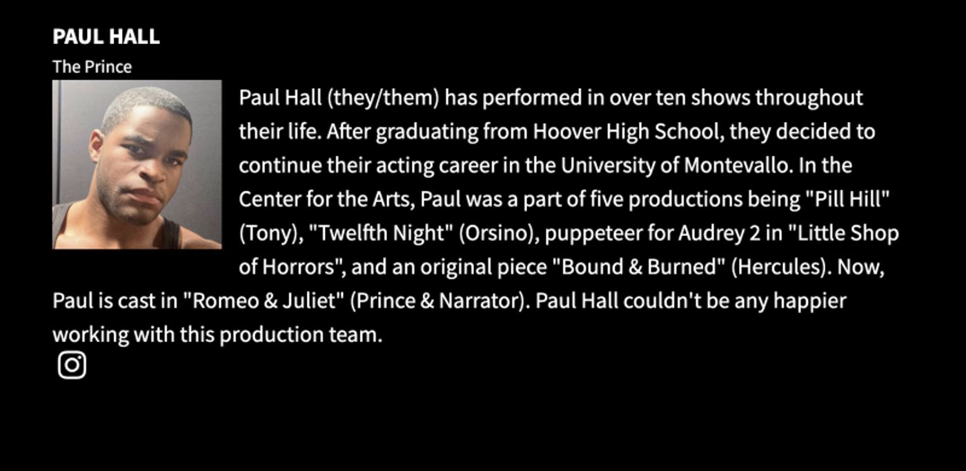 Stage Mag Spotlight: University of Montevallo's ROMEO & JULIET  Image