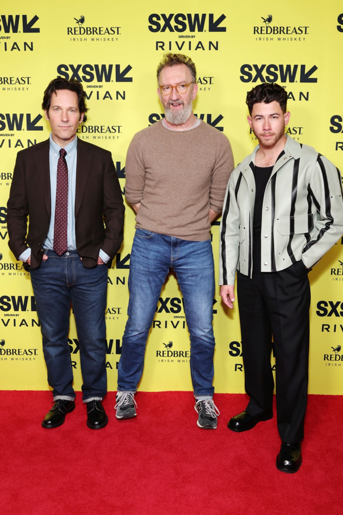 Paul Rudd, John Carney and Nick Jonas at 