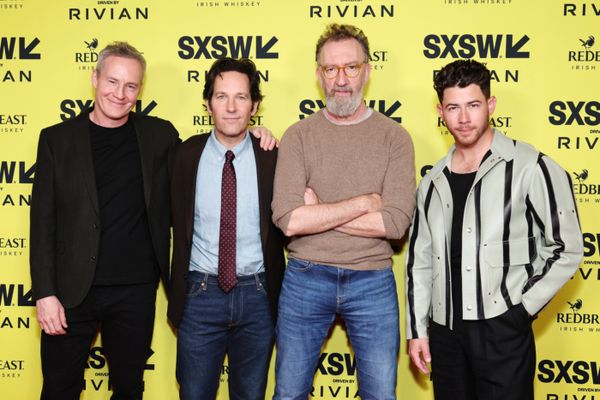 Peter McDonald, Paul Rudd, John Carney and Nick Jonas Photo