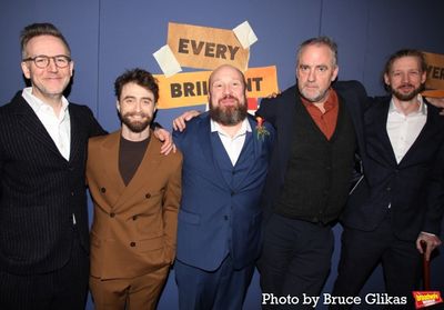 Duncan MacMillan, Daniel Radcliffe, Jonny Donahoe, Jeremy Herrin and Paddy Gervers Photo