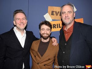 Duncan MacMillan, Daniel Radcliffe and Jeremy Herrin Photo