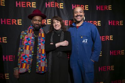 Joshua David Robinson, Mona Mansour, and Jesse Cameron Alick  Photo