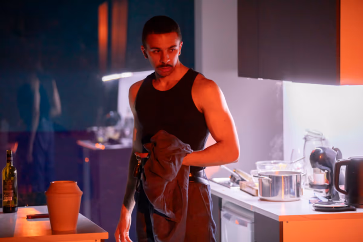 Perry Williams at Photos: John McCrea and Perry Williams in SLIPPERY at Omnibus Theatre