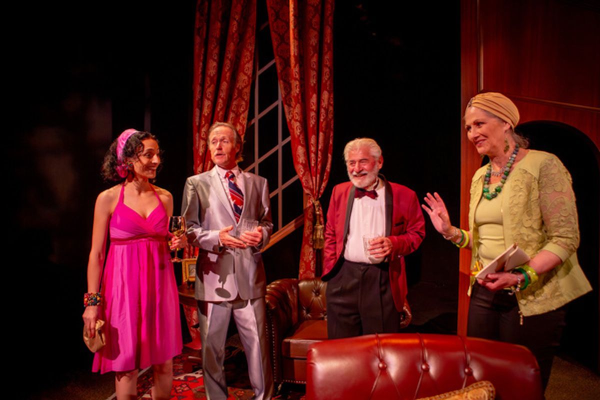 Michelle Ghatan, Paul Marius, Larry Eisenberg, Mouchette Van Helsdingen  Photo by Jacques Lorch at 