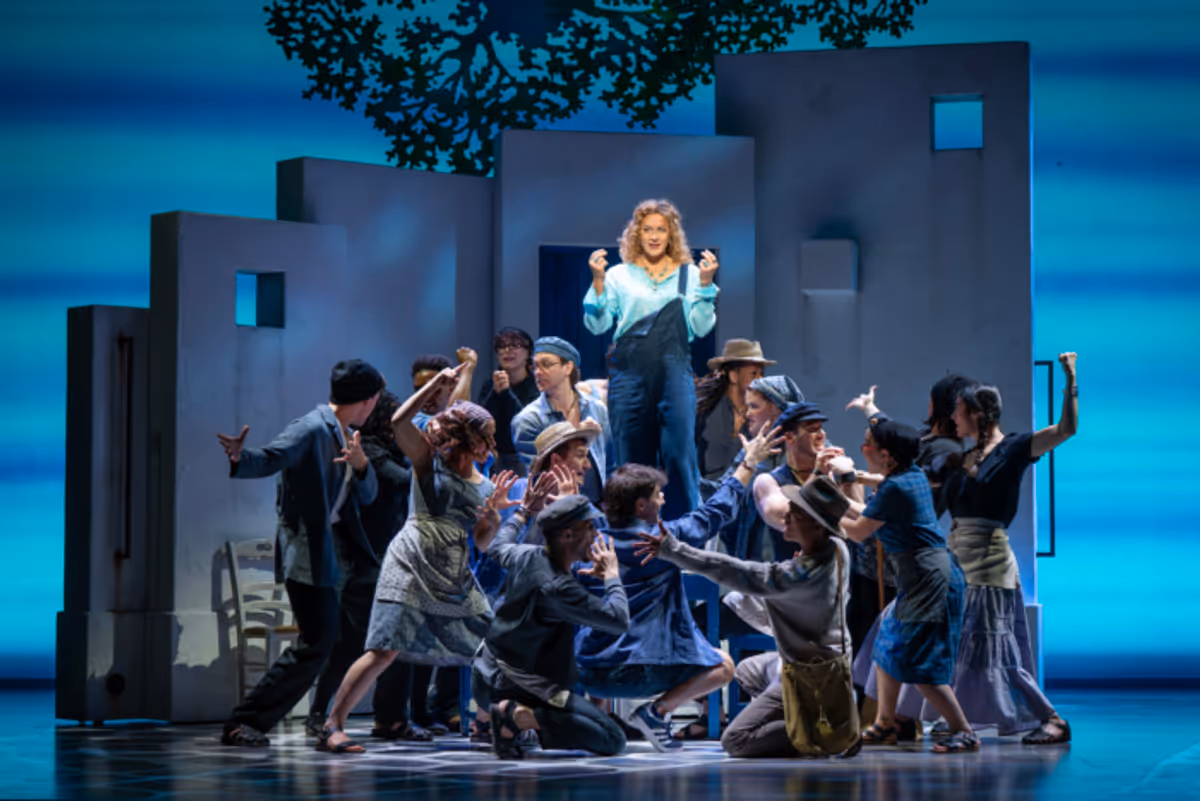 Jessica Crouch and the Company of MAMMA MIA! at 