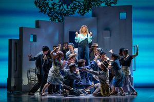 Jessica Crouch and the Company of MAMMA MIA! Photo
