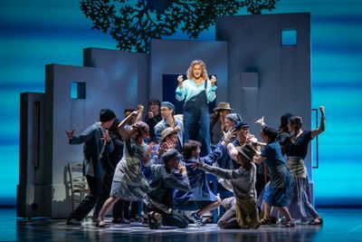 Jessica Crouch and the Company of MAMMA MIA! Photo