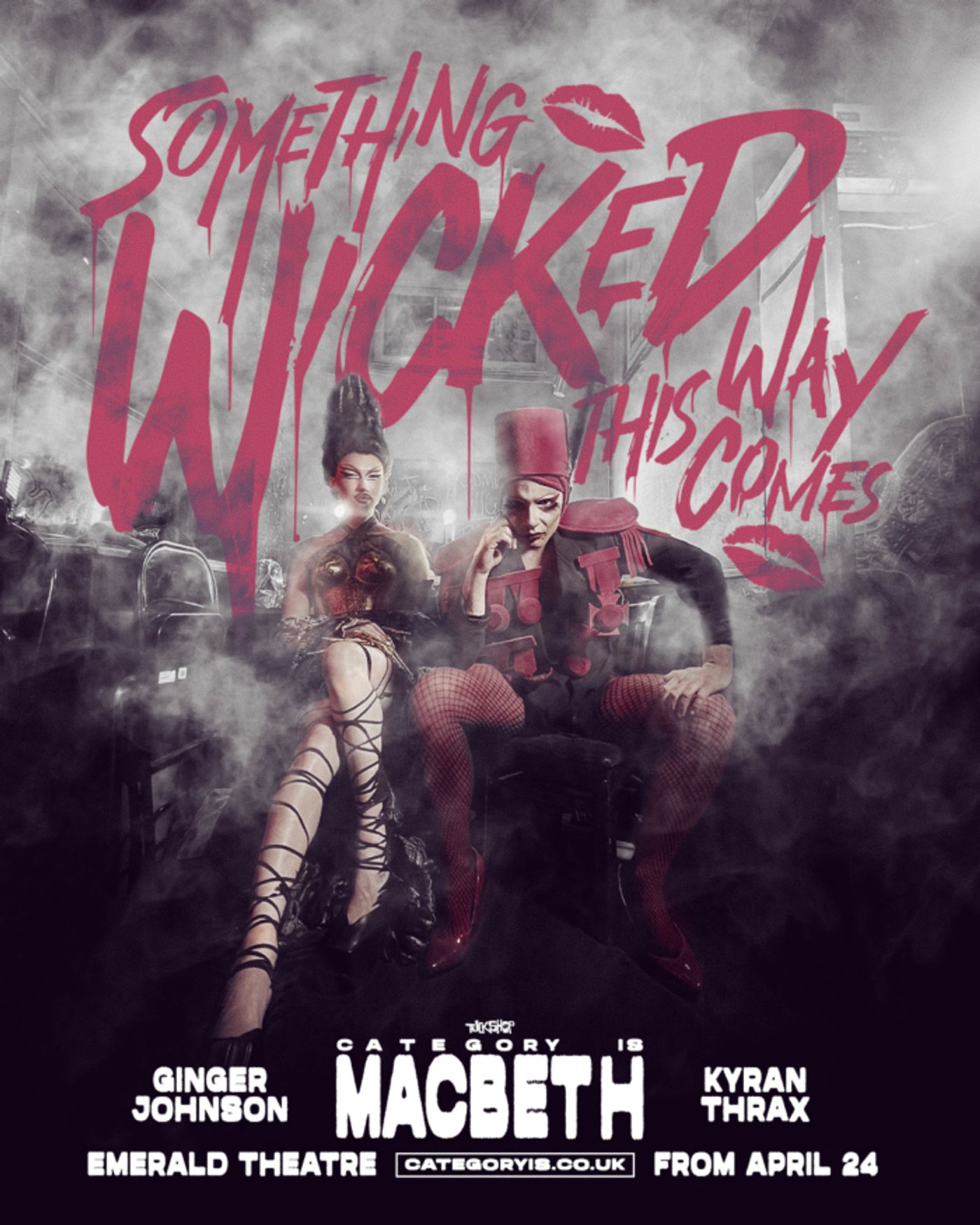 Photo: Ginger Johnson & Kyran Thrax in New Art For CATEGORY IS: MACBETH Photo: Ginger Johnson & Kyran Thrax in New Art For CATEGORY IS: MACBETH Image