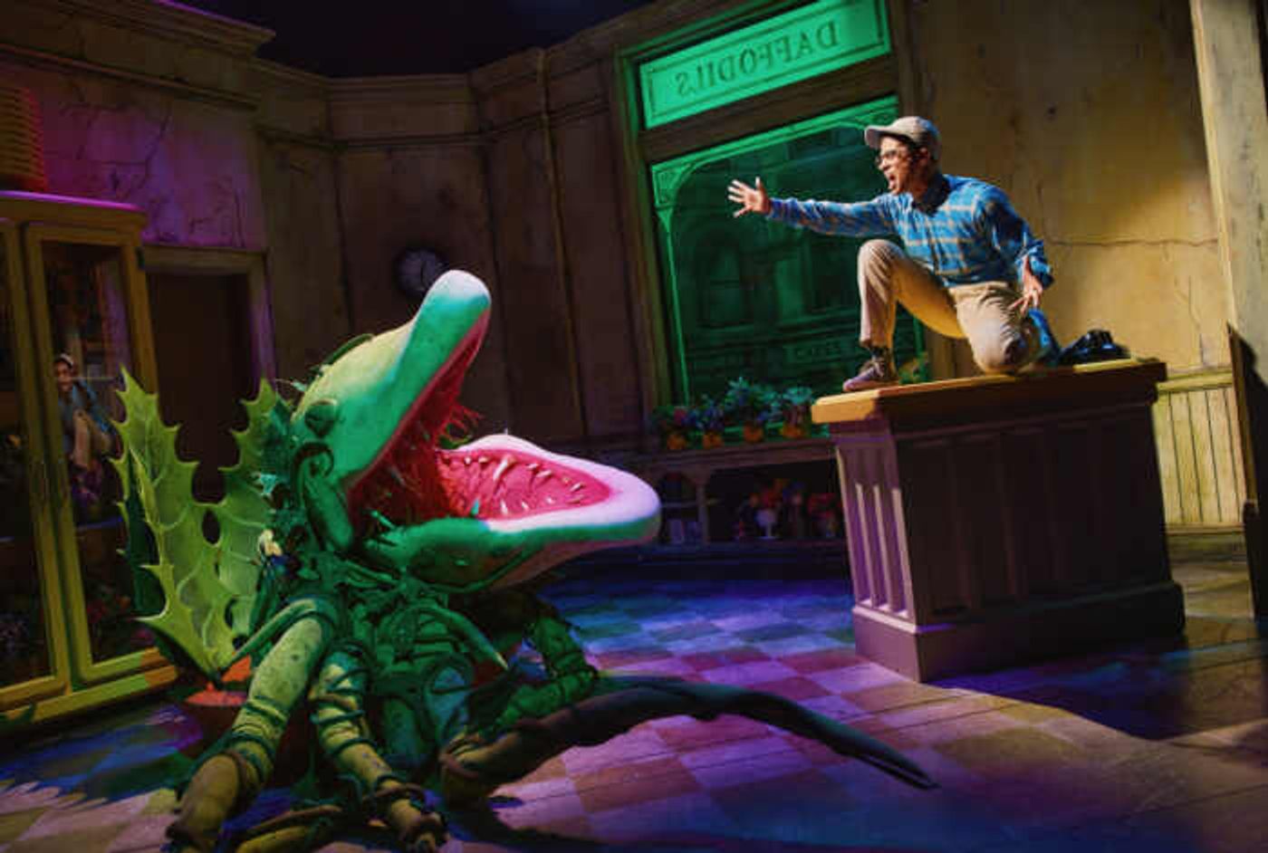 Photos: Nikki M. James, Jordan Fisher and Andy Karl in LITTLE SHOP OF HORRORS  Image