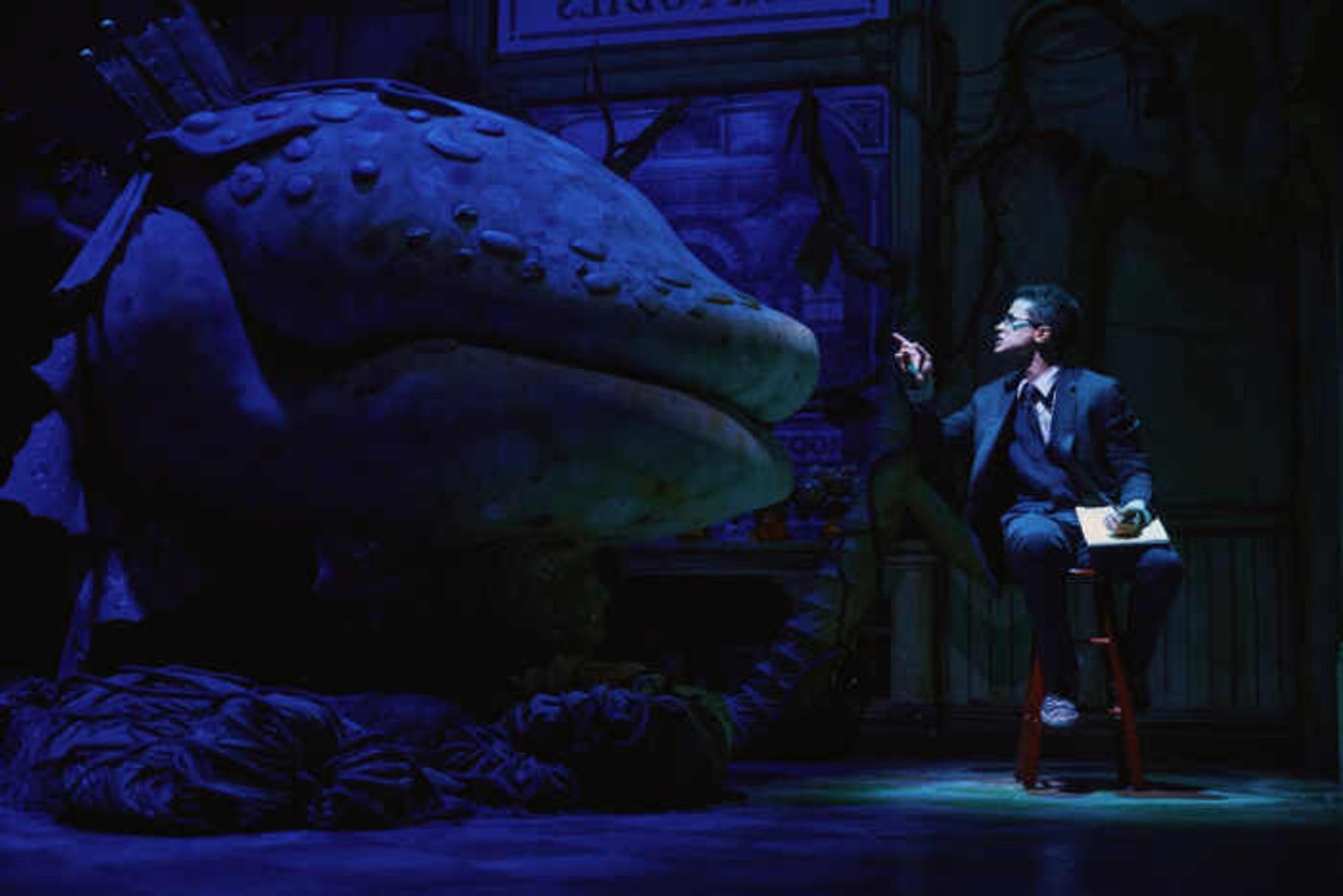 Photos: Nikki M. James, Jordan Fisher and Andy Karl in LITTLE SHOP OF HORRORS  Image