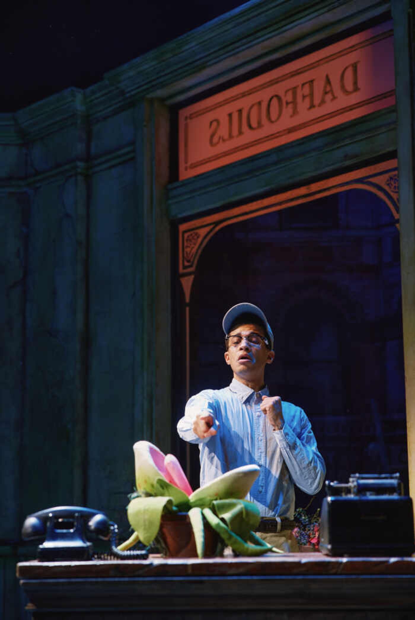 Photos: Nikki M. James, Jordan Fisher and Andy Karl in LITTLE SHOP OF HORRORS  Image