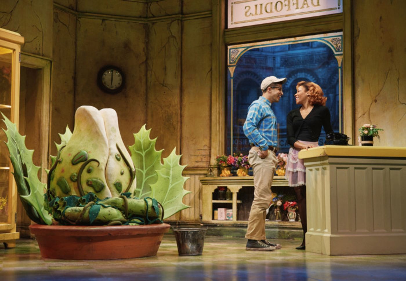 Photos: Nikki M. James, Jordan Fisher and Andy Karl in LITTLE SHOP OF HORRORS  Image