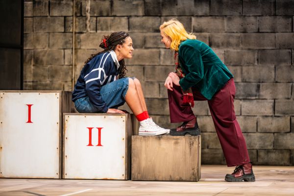 Madeline Charlemagne as Roxanne & Eryn Jean Norvill as Cyrano 2960 — George Ioannides Photo