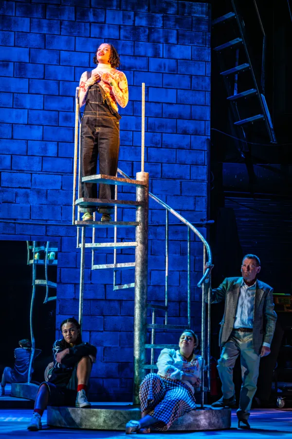 Mackenzie Gilbert as No. 3, Madeline Charlemagne as Roxanne, Mona  Goodwin as No. 1 & Photo