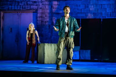 Eryn Jean Norvill as Cyrano & George Ioannides Photo