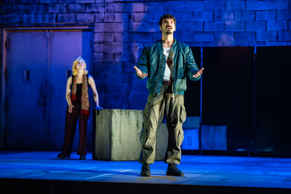 Eryn Jean Norvill as Cyrano & George Ioannides Photo