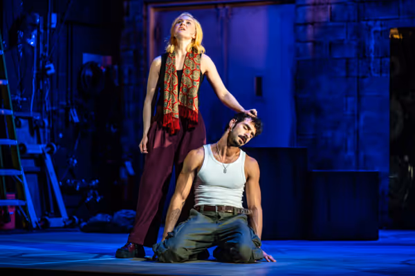 Eryn Jean Norvill as Cyrano & George Ioannides Photo