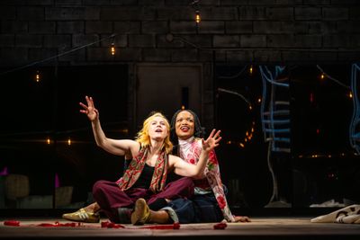 Eryn Jean Norvill as Cyrano & Madeline Charlemagne as Roxanne  Photo