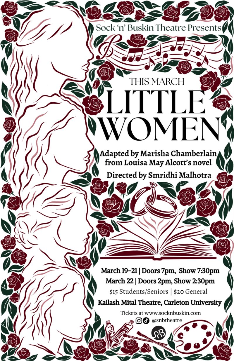 Cast of Sock 'n' Buskin's Little Women. Photo by Megan Brooks.