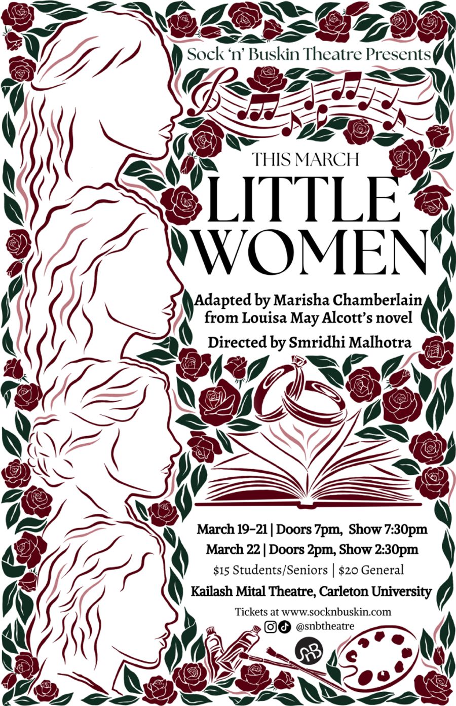 Cast of Sock 'n' Buskin's Little Women. Photo by Megan Brooks.
