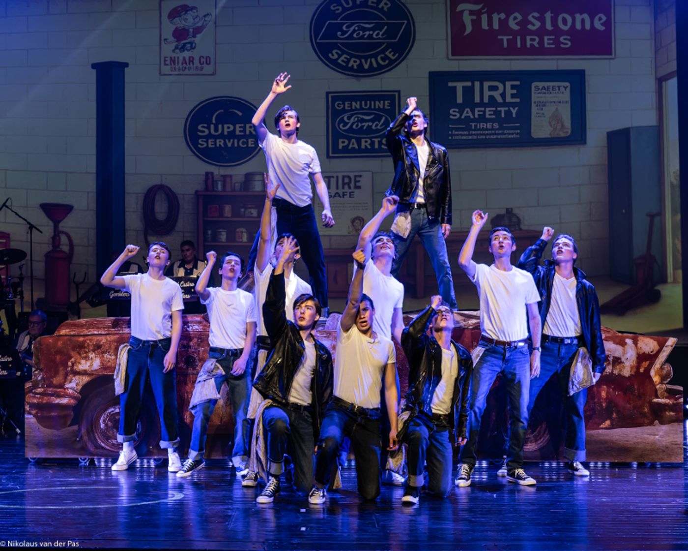 Review: GREASE at W:Hall, Brussels by Green Parrot Productions  Image