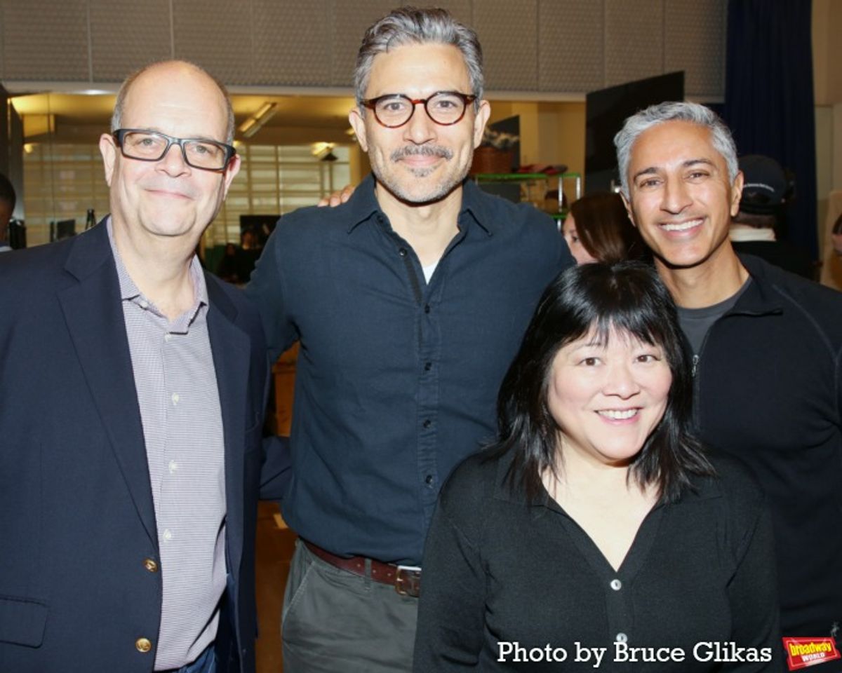 Brad Oscar, Ivan Hernandez, Ann Harada and Maulik Pancholy at 