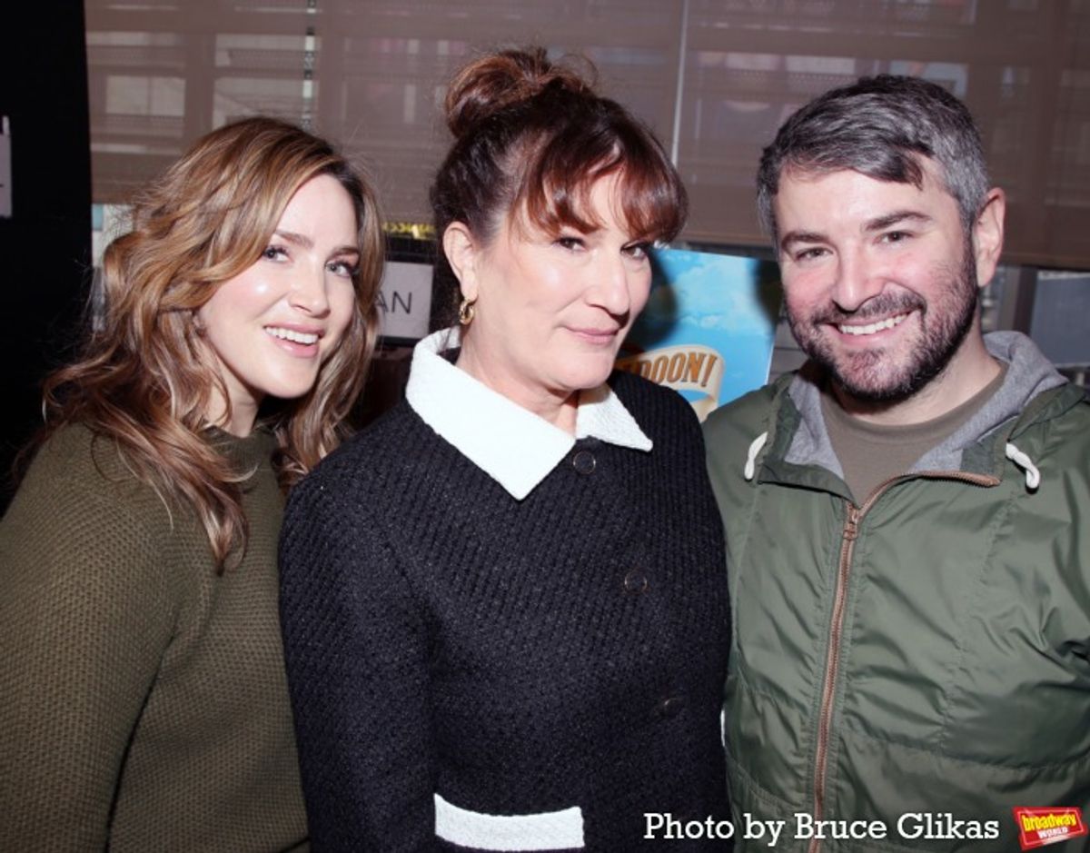 Sara Chase, Ana Gasteyer and Alex Brightman  at 